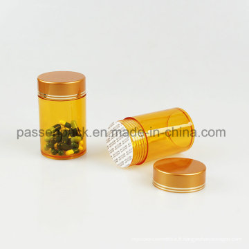 Amber Pet Pharmaceutical Biberon pour médicament capsule (PPC-PETM-011)
